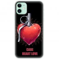 Чехол для iPhone 11 Mixcase для закоханих care heart love