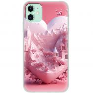 Чехол для iPhone 11 Mixcase для закоханих pink heart