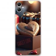 Чехол для Samsung Galaxy A04 (A045) Mixcase для закоханих chocolate Heart