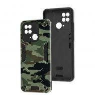 Чохол для Xiaomi Redmi 10C Military armor camouflage dark green
