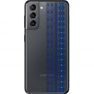Чохол для Samsung Galaxy S21 (G991) MixCase патріотичні синій колір вишиванки