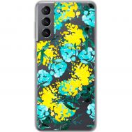 Чохол для Samsung Galaxy S21 (G991) MixCase патріотичні жовто-блакитні квіти