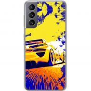 Чохол для Samsung Galaxy S21 (G991) MixCase машини жовта car дрифт