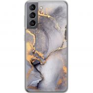 Чохол для Samsung Galaxy S21 (G991) MixCase мармур сірий
