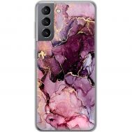 Чохол для Samsung Galaxy S21 (G991) MixCase мармур рожевий