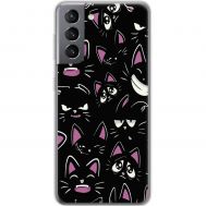 Чохол для Samsung Galaxy S21 (G991) MixCase мультики black cat