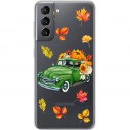 Чохол для Samsung Galaxy S21 (G991) MixCase осінь авто з гарбузами