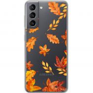Чохол для Samsung Galaxy S21 (G991) MixCase осінь осінні листочки