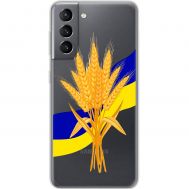 Чохол для Samsung Galaxy S21 (G991) MixCase патріотичні пшениця з України
