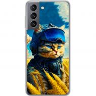 Чохол для Samsung Galaxy S21 (G991) MixCase патріотичні військовий котик