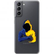 Чохол для Samsung Galaxy S21 (G991) MixCase патріотичні синьо-жовті кольори