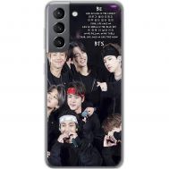 Чохол для Samsung Galaxy S21 (G991) MixCase BTS текст пісні