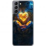 Чохол для Samsung Galaxy S21 (G991) MixCase асорті Серце в долонях