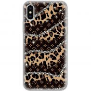 Чохол для iPhone X / Xs MixCase Леопард Louis Vuitton