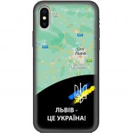 Чохол для iPhone X / Xs MixCase патріотичні Львів це Україна