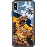 Чохол для iPhone X / Xs MixCase патріотичні бійці України