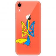 Чохол для iPhone Xr MixCase патріотичні синє-жовтий Тризуб