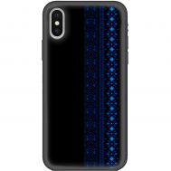Чохол для iPhone Xs Max MixCase синій колір вишиванки