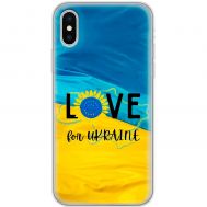 Чохол для iPhone X / Xs MixCase патріотичні love Ukraine