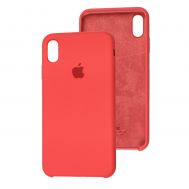 Чохол silicone case для iPhone Xs Max cranberry
