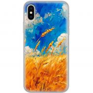 Чохол для iPhone Xs Max MixCase патріотичні Хліб України фарбою