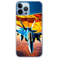Чохол для iPhone 14 Pro Max MixCase патріотичні бойовий літак