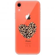 Чохол для iPhone Xr MixCase Леопард серце