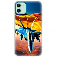 Чохол для iPhone 12 MixCase патріотичні бойовий літак