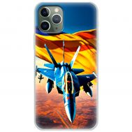 Чохол для iPhone 11 Pro Max MixCase патріотичні бойовий літак