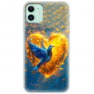 Чохол для iPhone 11 MixCase патріотичні серце та голуб