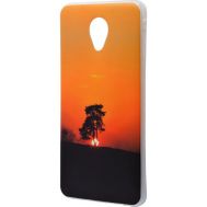 Чохол для Meizu M5 IMD з малюнком дерево на заході сонця