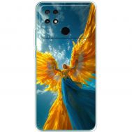 Чохол для Xiaomi Poco С40 MixCase патріотичні ангел українка