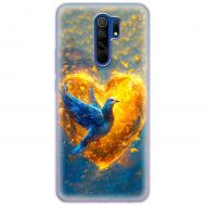 Чохол для Xiaomi Redmi 9 MixCase патріотичні серце та голуб