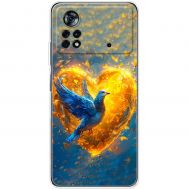 Чохол для Xiaomi Poco X4 Pro 5G MixCase патріотичні серце та голуб