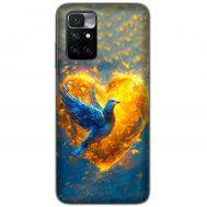 Чохол для Xiaomi Redmi 10 MixCase патріотичні серце та голуб