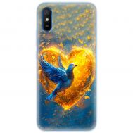Чохол для Xiaomi Redmi 9A MixCase патріотичні серце та голуб