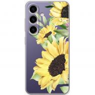 Чохол для Samsung Galaxy S24 Mixcase квіти великі соняшники