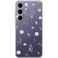 Чохол для Samsung Galaxy S24 Mixcase квіти патерн квіти гілки евкаліпт