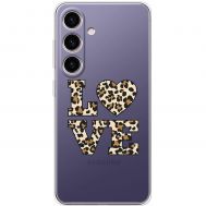 Чохол для Samsung Galaxy S24 MixCase Леопард love