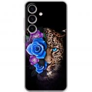 Чохол для Samsung Galaxy S24 MixCase Леопард у квітах