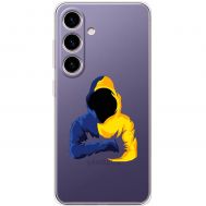 Чохол для Samsung Galaxy S24 MixCase патріотичні синьо-жовті кольори