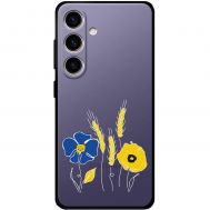Чохол для Samsung Galaxy S24 MixCase патріотичні квіти україни