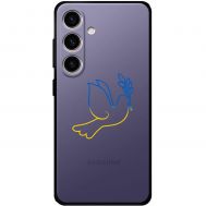 Чохол для Samsung Galaxy S24 MixCase патріотичні синє-жовтий голуб
