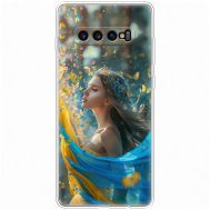 Чохол для Samsung Galaxy S10+ (G975) MixCase патріотичні дівчина і метелики