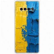Чохол для Samsung Galaxy S10+ (G975) MixCase патріотичні жовто-блакитна фарба
