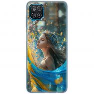 Чохол для Samsung Galaxy A22 / M22 / M32 4G MixCase патріотичні дівчина і метелики