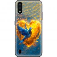 Чохол для Samsung Galaxy A01 (A015) MixCase патріотичні серце та голуб