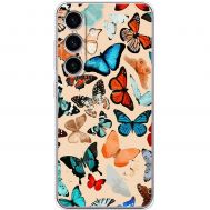 Чохол для Samsung Galaxy S24 MixCase метелики фарбами