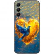 Чохол для Samsung Galaxy A35 MixCase патріотичні серце та голуб