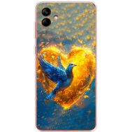Чохол для Samsung Galaxy A04e (A042) MixCase патріотичні серце та голуб